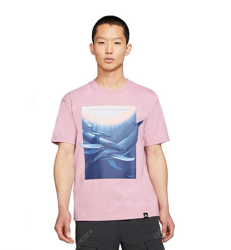 [ L ] 나이키 ACG 웨일랜드 티셔츠 핑크 해외판 신품 무료배송