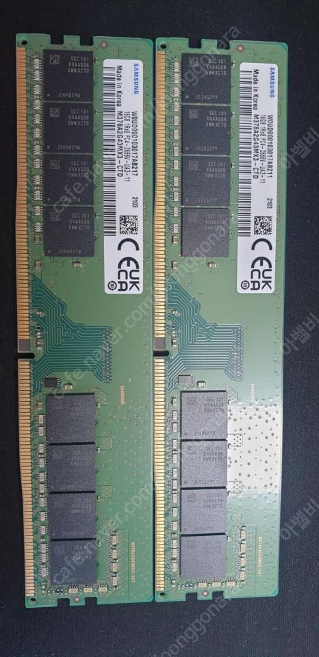 삼성 ddr4 16g 램 2개 팝니다