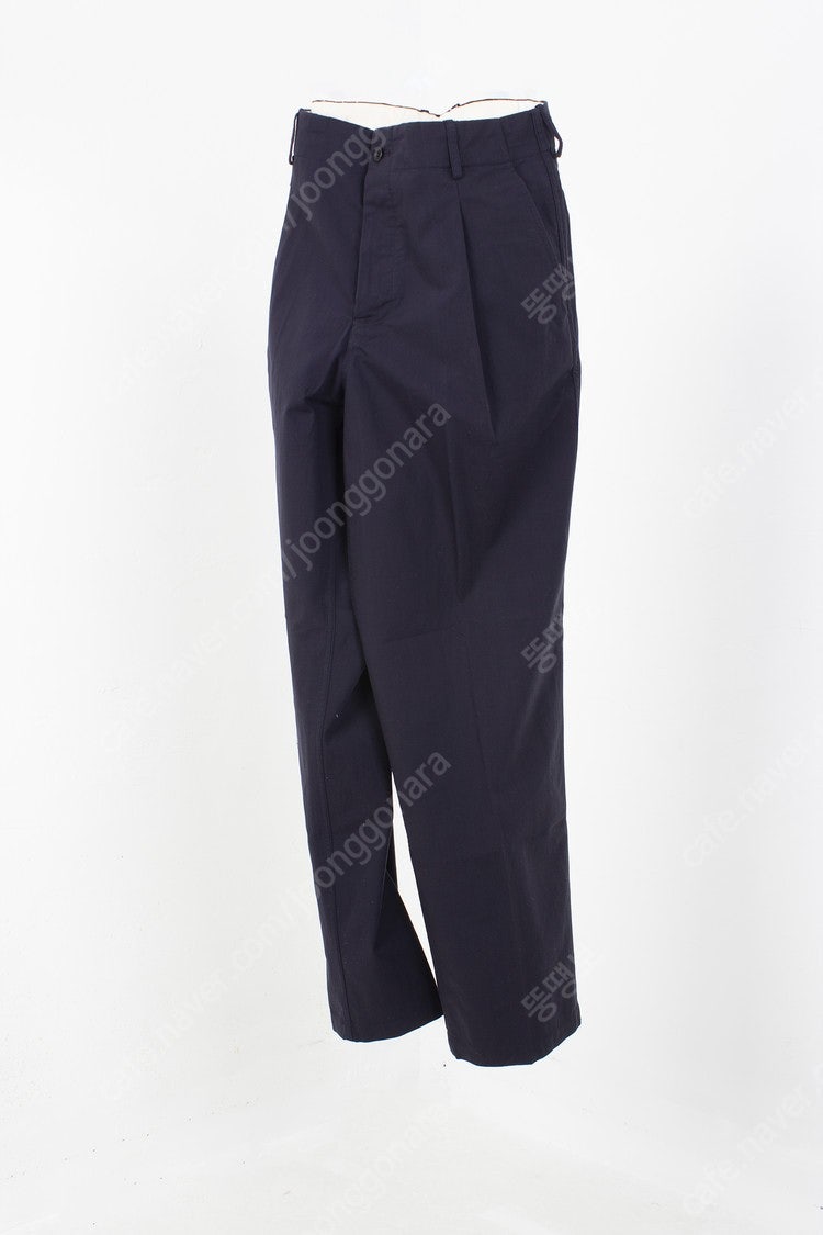 도큐먼트(Document) 팬츠 급처!! NAVY TUCKED TROUSERS - L 사이즈