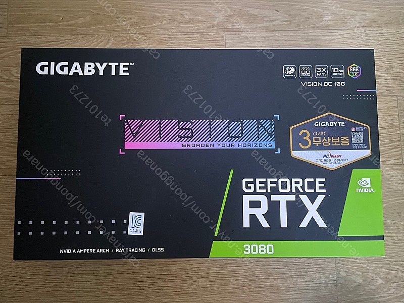 GIGABYTE GeForce RTX 3080 VISION OC 10G (Non LHR)