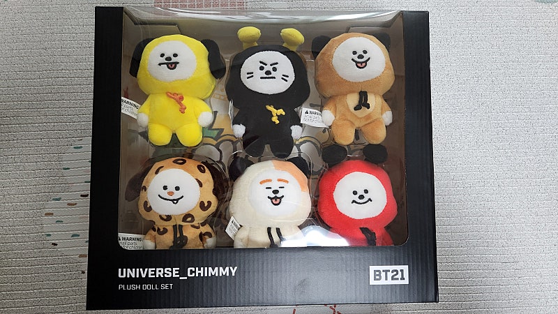 BT21 CHIMMY 유니버스 치미 인형 세트