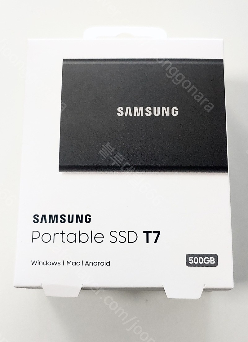 (미개봉)삼성 포터블 외장SSD T7 500GB