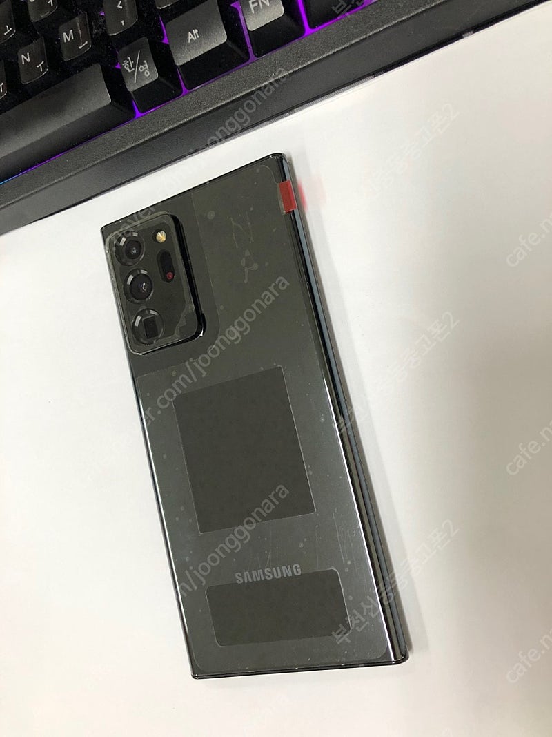 리퍼폰 SK 갤럭시노트20울트라 5G 블랙 256GB 외관올교체 미사용 70만