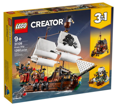 레고 크리에이터 해적선 (31109) 미개봉 판매합니다