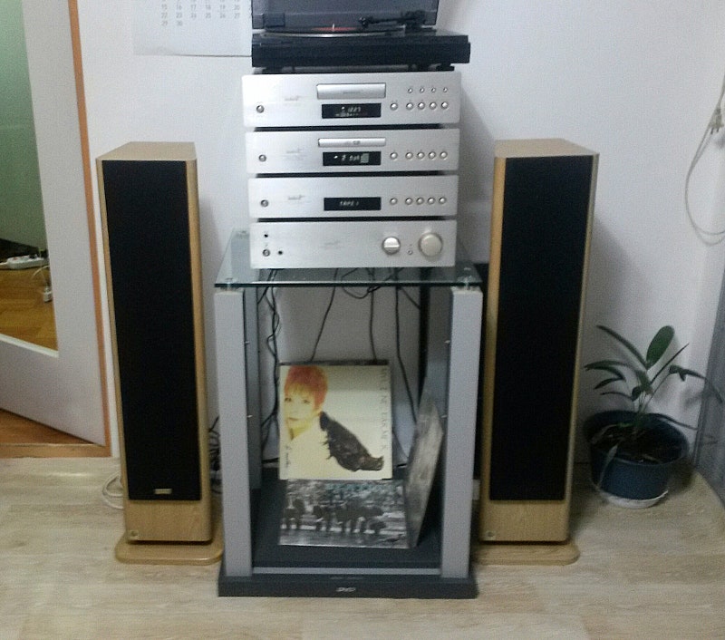 인켈 중형 4단, 인켈 SLP-7 스피커, 턴테이블 ( 각개가능, MAX 100W+100W )