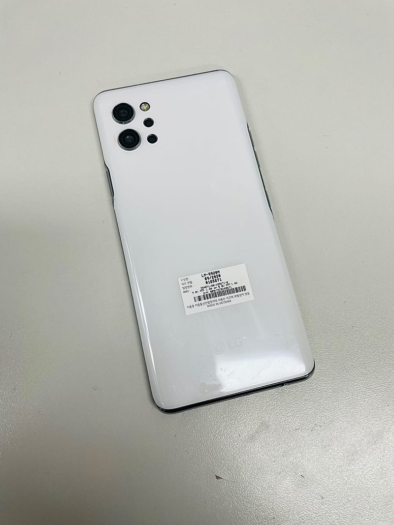 (A급)LG Q92 128기가 화이트 21년 3월개통 무잔상 11만원 판매합니다