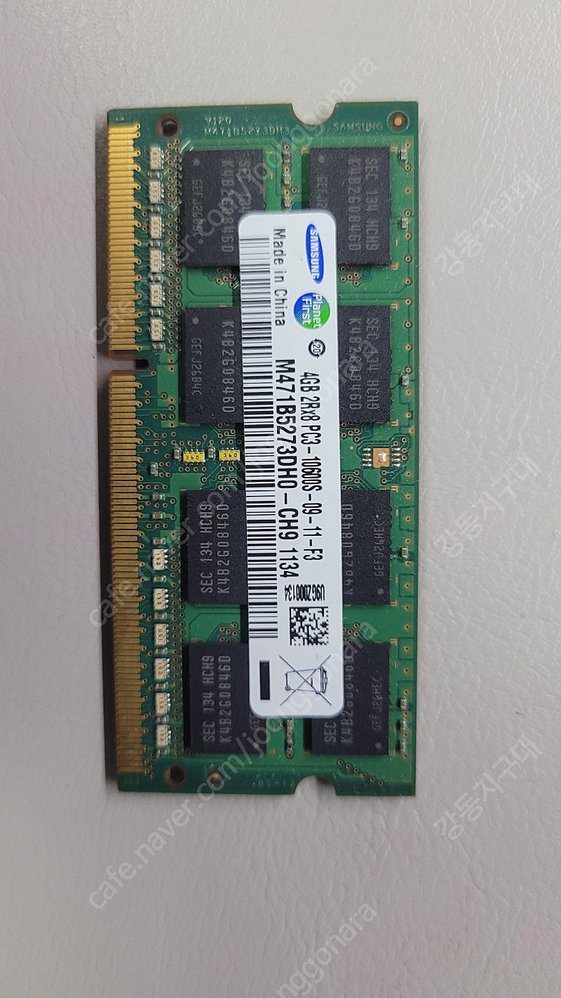 삼성 노트북 램 RAM DDR3 4G
