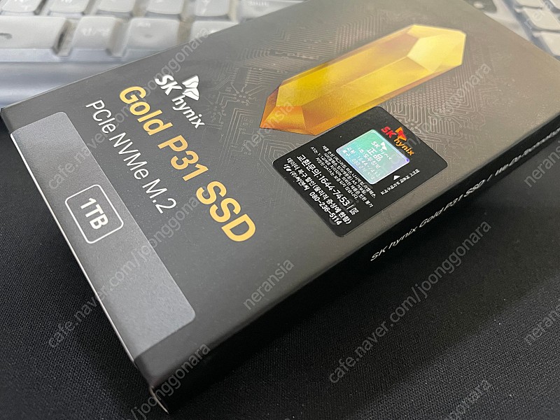 SK하이닉스 Gold P31 M.2 NVMe 1TB 미개봉 정품 팝니다
