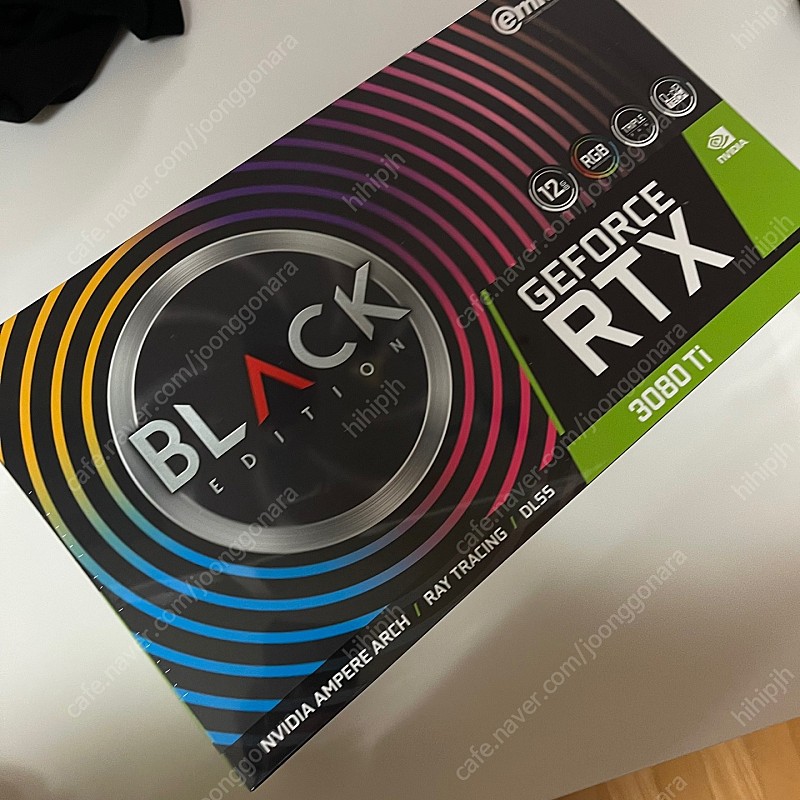 (급매) 그래픽카드 이엠텍 RTX 3080 Ti Black Edition D6X 12GB 팝니다(새제품)