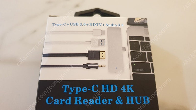 타입C HD4K 4 in 1 디스플레이 전용 카드리더 앤 허브