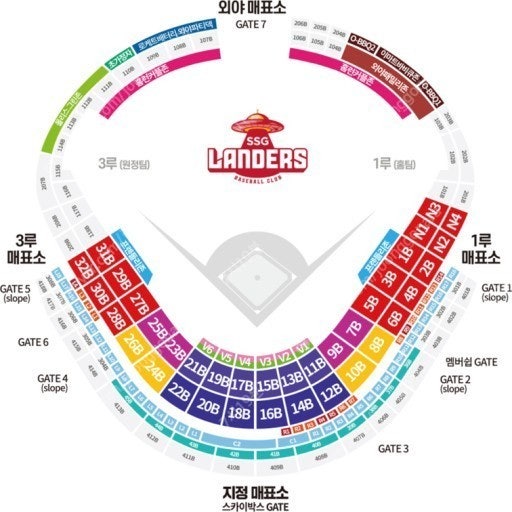 [프로야구] [정가양도] 4월 30일 (토) SSG랜더스 vs 두산베어스 3루 응원지정석 양도합니다.