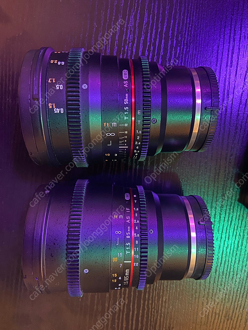 삼양 vdslr T1.5 50mm // T1.5 85mm 렌즈 (소니 E마운트)