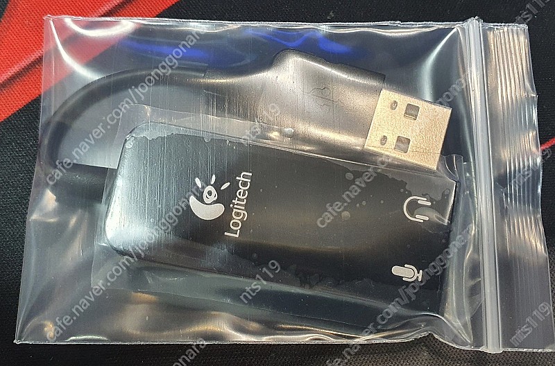 ​로지텍 정품 USB사운드카드 아답터입니다.​