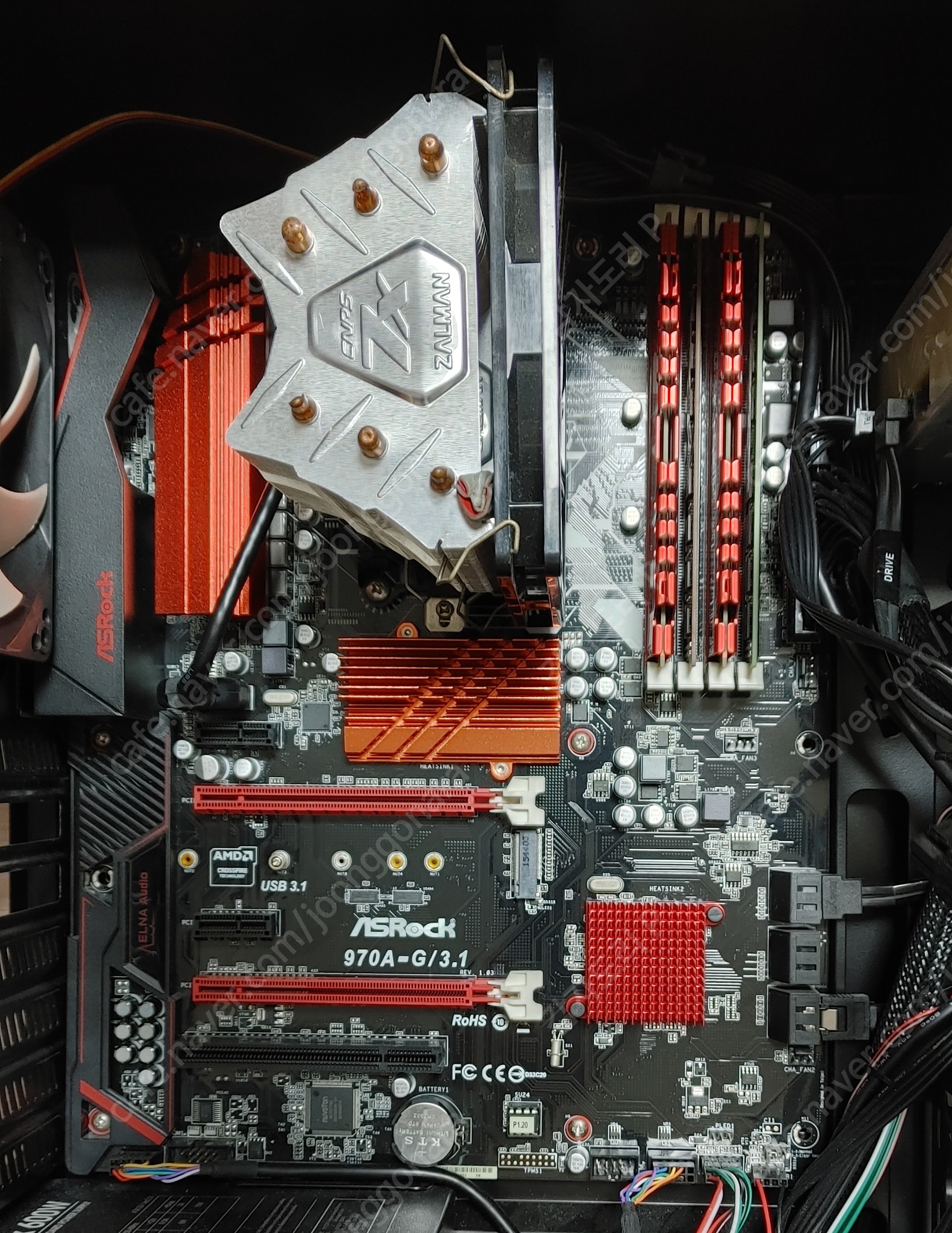 ASRock 970ag/3.1 보드세트 판매 (보드+... CPU/메인보드 중고나라