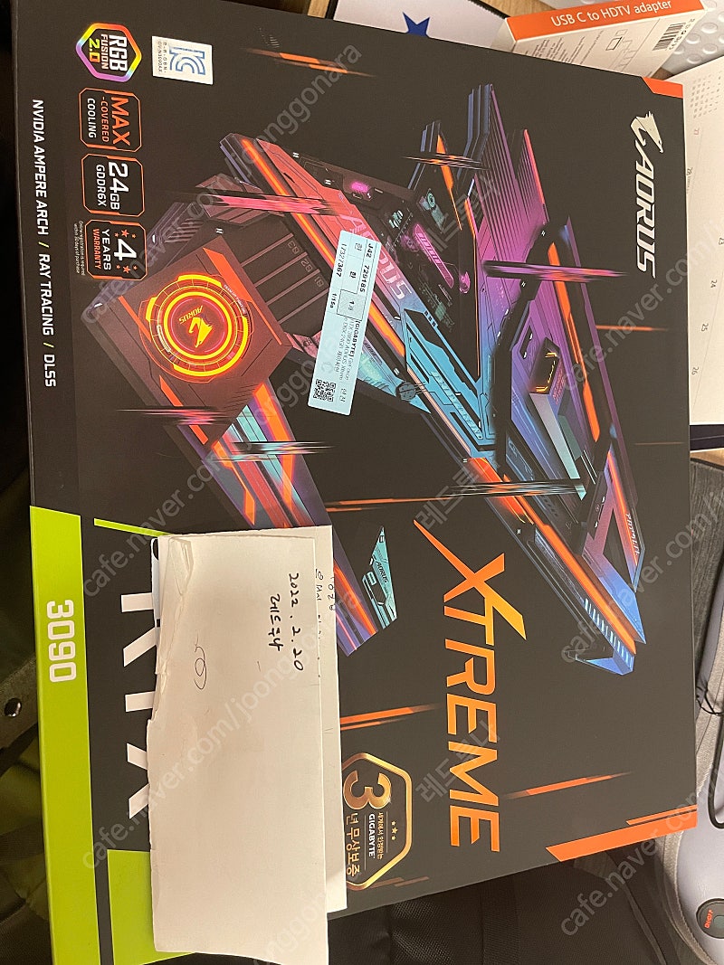 3090 aorus xtreme (3090 어익) 팝니다