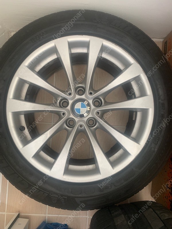 bmw 395휠, 브리지스톤 225/55/17 런플렛 타이어