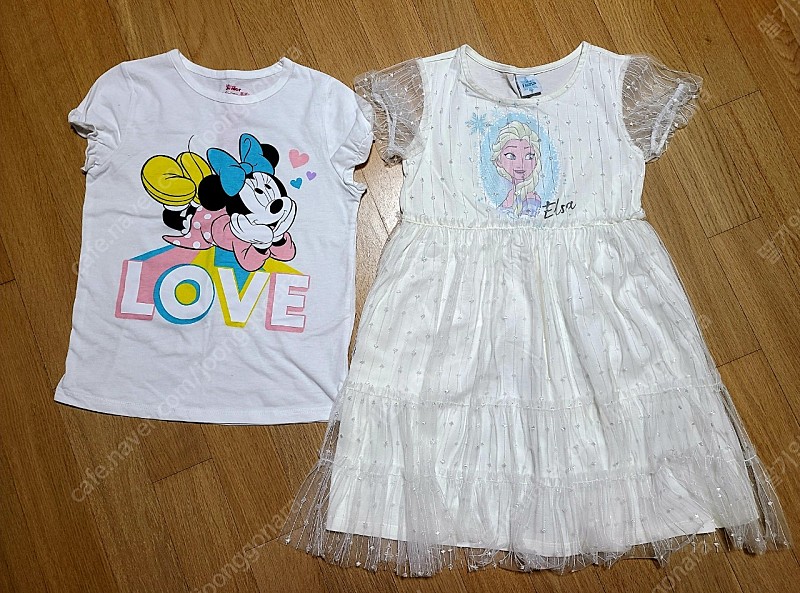 엘사원피스 디즈니미니마우스 티셔츠(새상품) 여아옷 130~140 초등여아옷