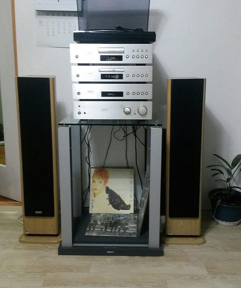 인켈 중형 4단, 인켈 SLP-7 스피커, 턴테이블 ( 각개가능, MAX 100W+100W )