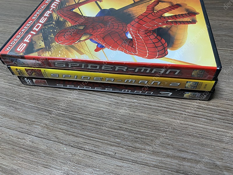 스파이더맨(토비 맥과이어 버전) 영문 DVD 1~3 일괄 판매합니다