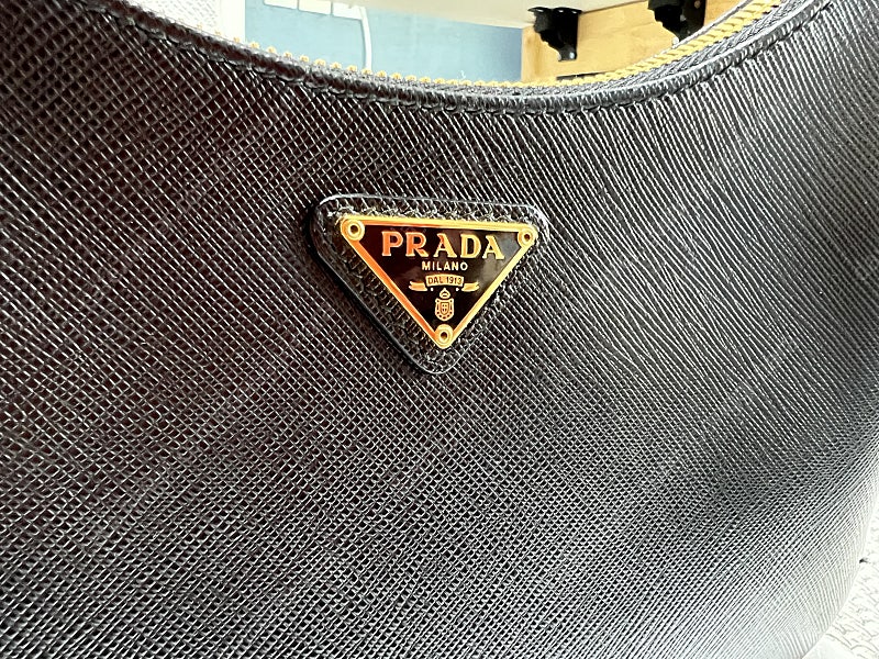 프라다 리에디션 가죽 숄더백 (사피아노 테스토 호보백) 강남신세계 구입 풀구성--4