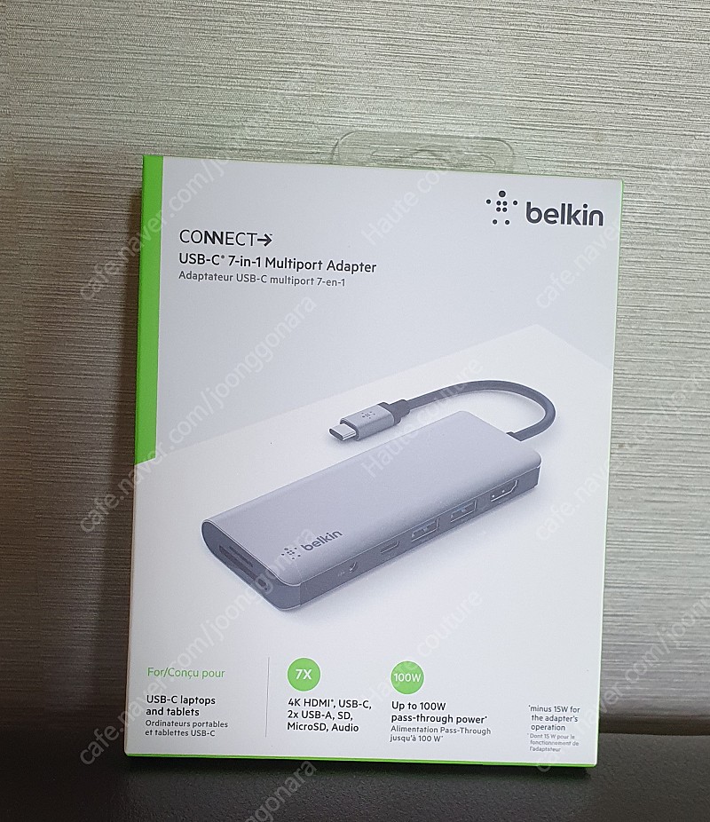 벨킨 7in1 USB C타입 멀티 허브 미개봉 avc009