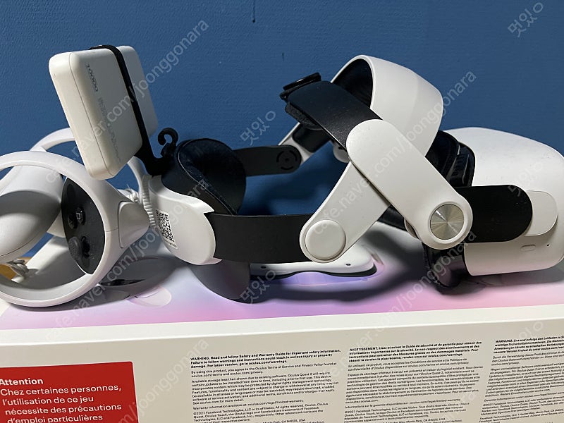 오큘러스 퀘스트 2 풀셋 환기 얼굴쿠션 5m c to c , 스트랩 , 보조배터리, 이동가방 판매합니다