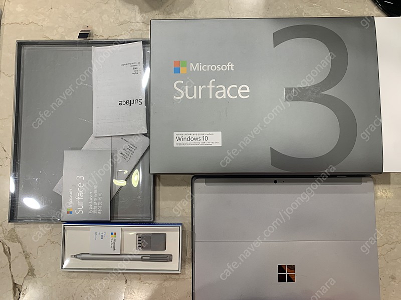 Surface 3 서피스 3 128g ram4g 펜 키보드 충전기