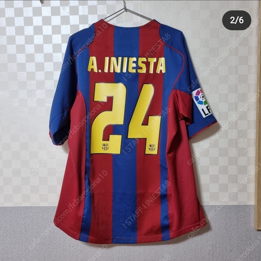 04/05 바르셀로나 이니에스타 리그 풀패치 유니폼 판매!