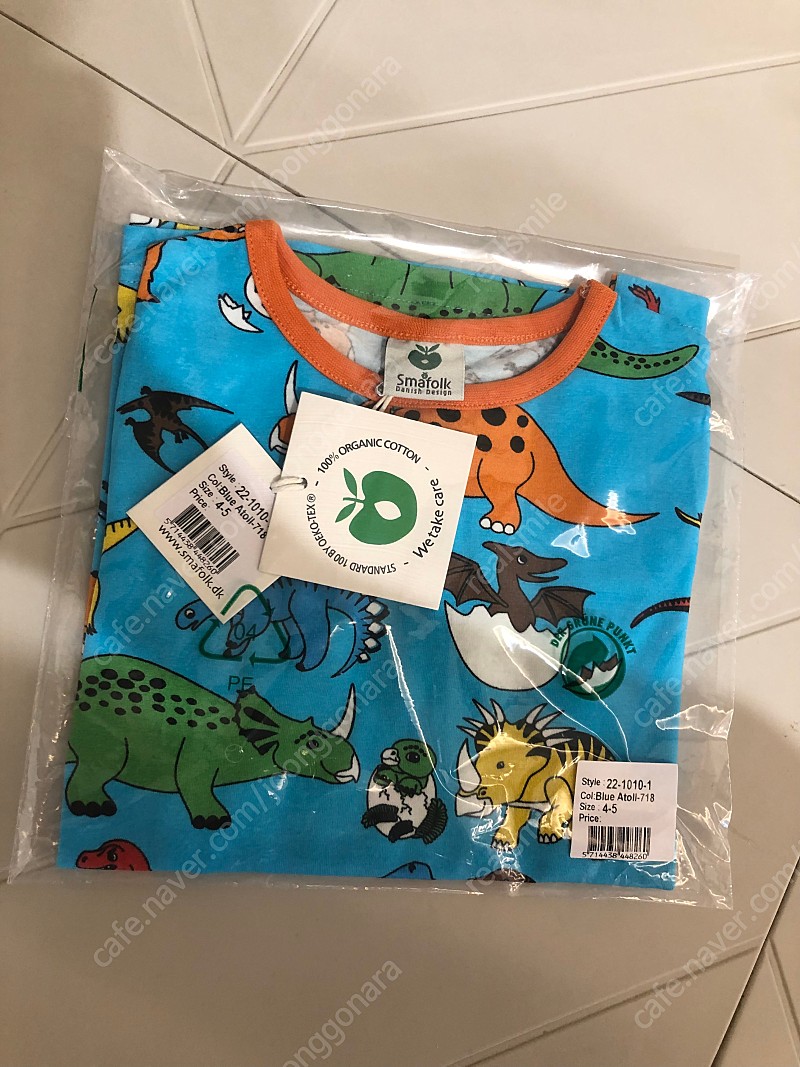 스마포크 공룡 반팔 티셔츠 4-5사이즈 (새상품)