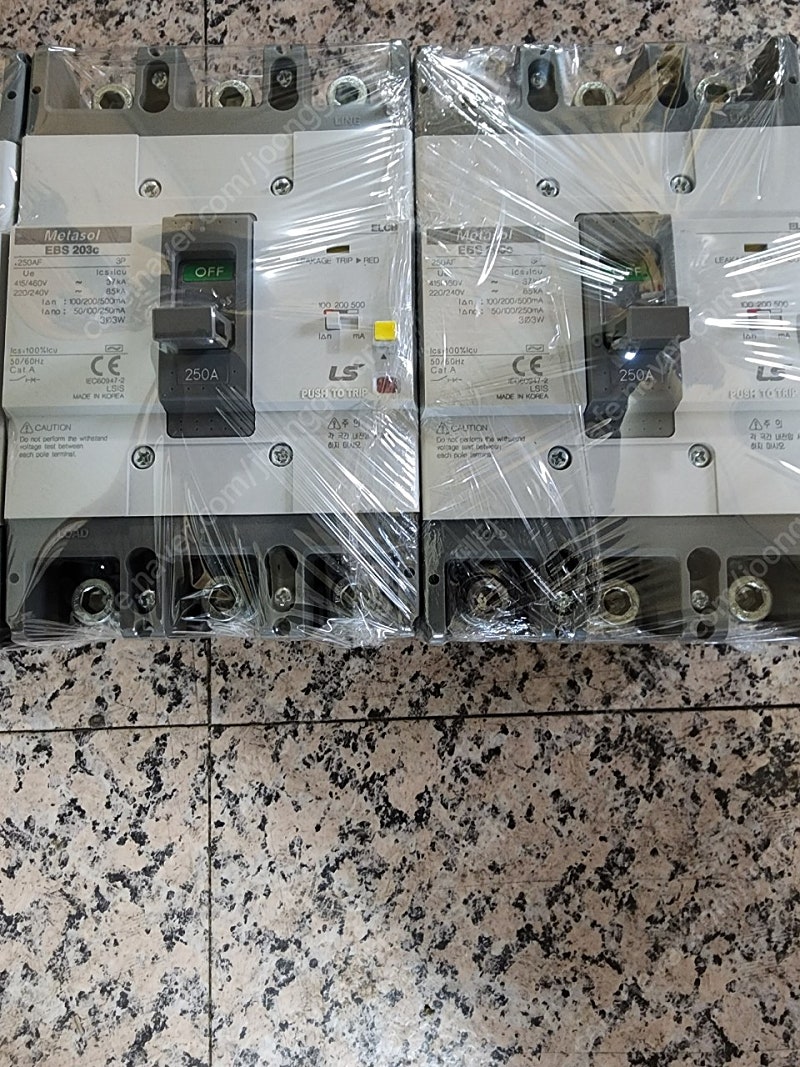 LS산전 신형 누전차단기 EBS203c 100A~250A 중고 차단기 A급판매합니다--4