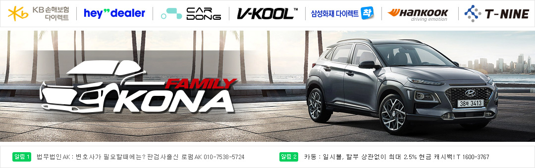 ■ 코나 공식 동호회 ▣코나 패밀리▣ 소형 SUV 현대 코나 KONA