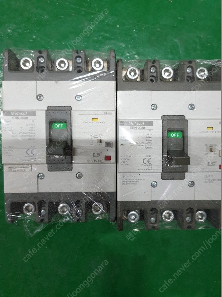 LS산전 신형 누전차단기 EBS203c 100A~250A 중고 차단기 A급판매합니다--1