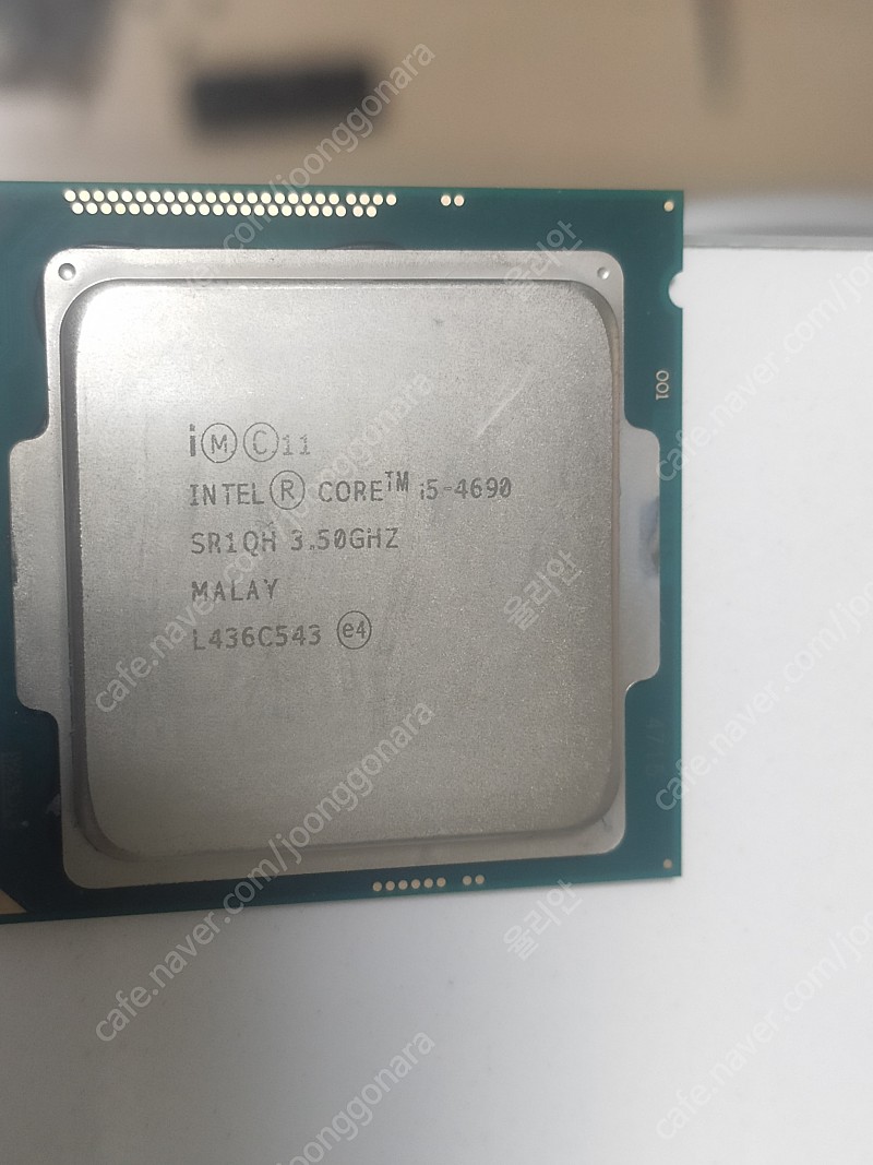 Intel i5 4690 + h81h3-m4 + sumsung ddr3 4g pc3-12800 2개