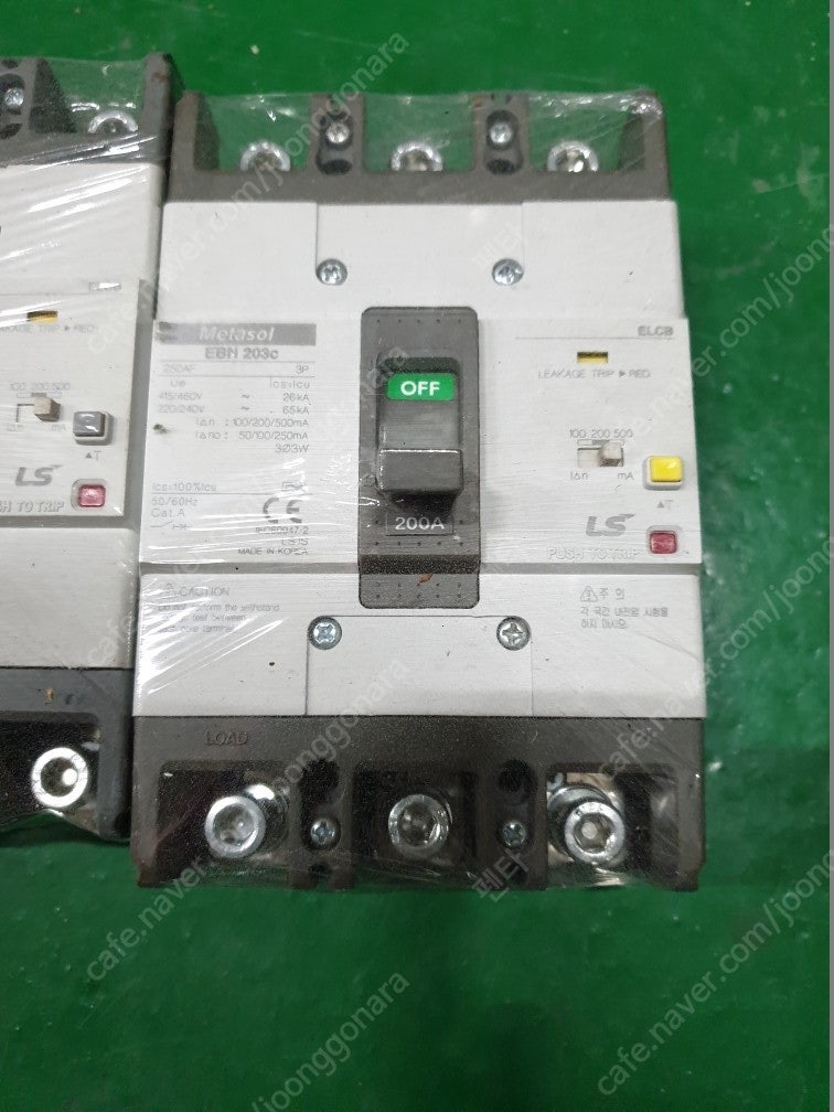 LS산전 신형 누전차단기 EBS203c 100A~250A 중고 차단기 A급판매합니다--2