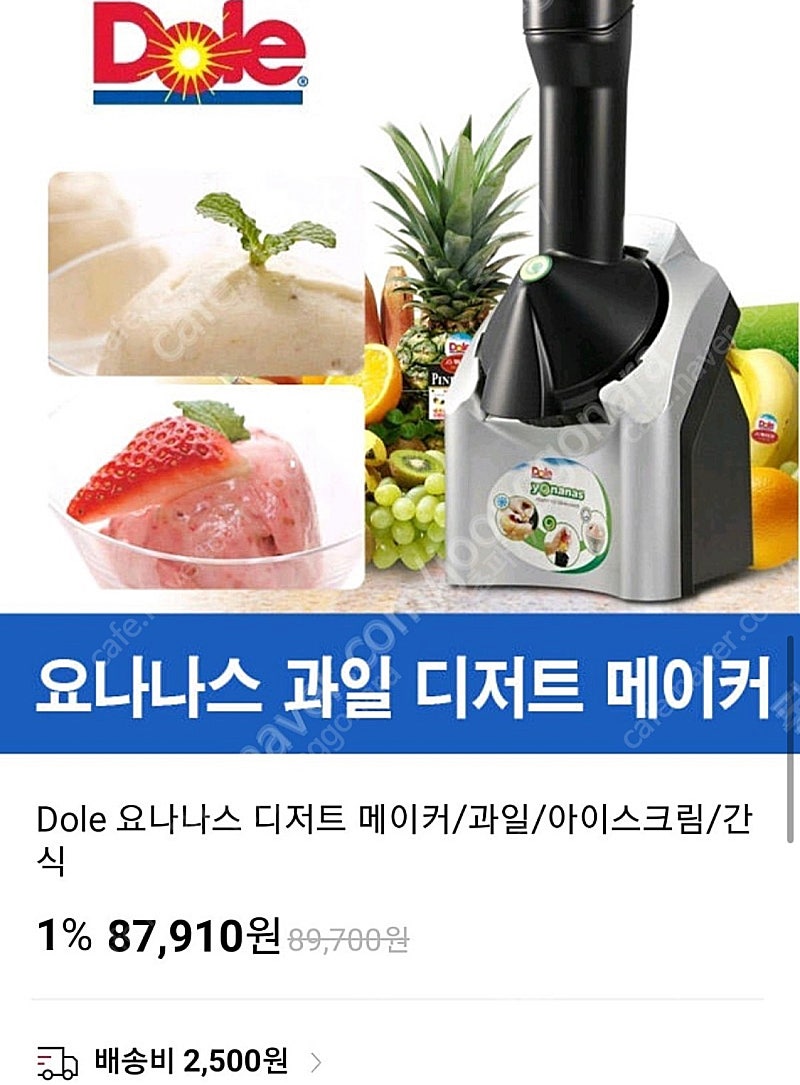 dole 아이스크림 메이커