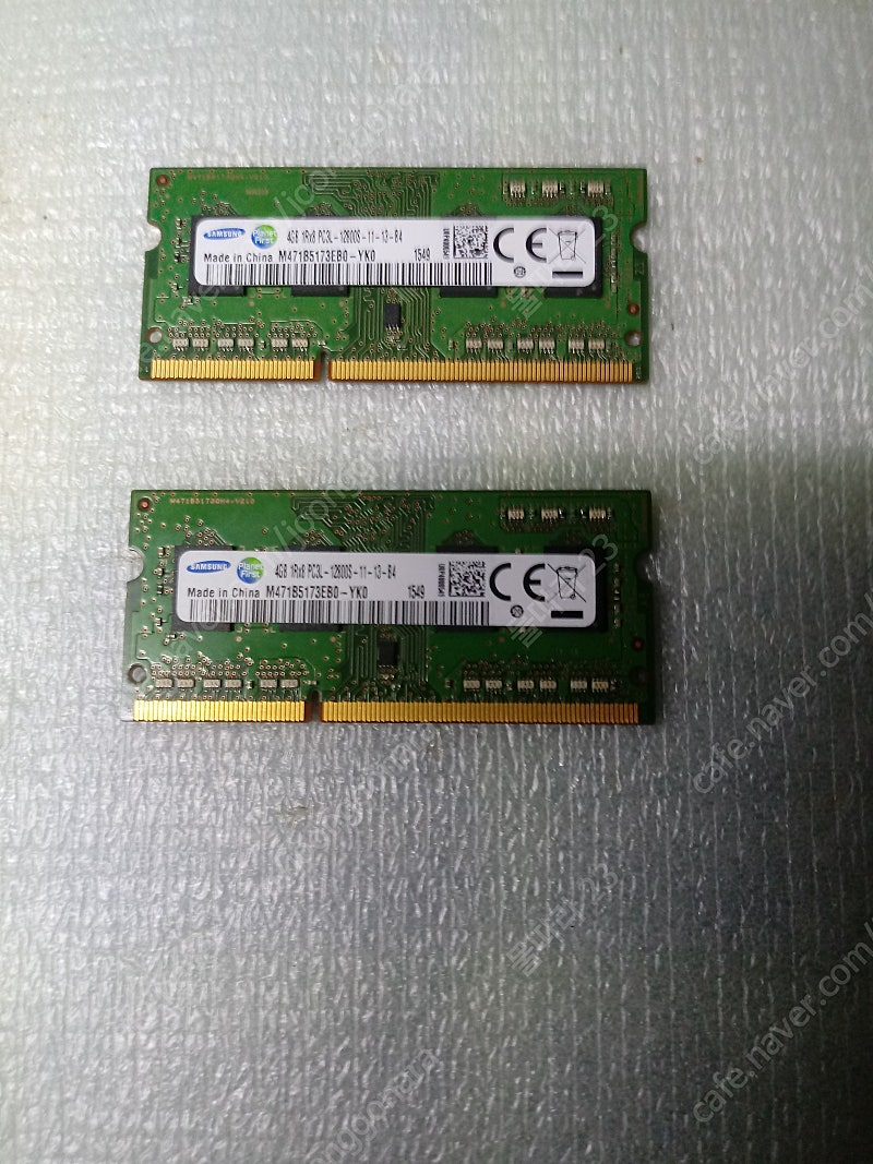 ddr3 삼성램 4기가 저전력 양호 2개 24000