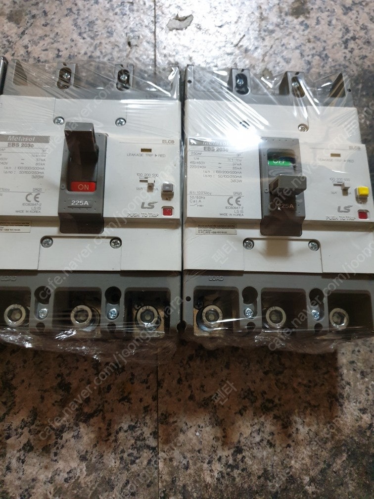 LS산전 신형 누전차단기 EBS203c 100A~250A 중고 차단기 A급판매합니다--2