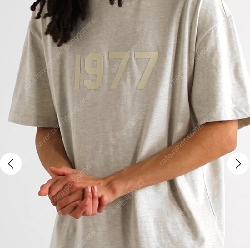 [M] 피어오브갓 피오갓 에센셜 1977 반팔 티셔츠 라이트오트밀 새상품