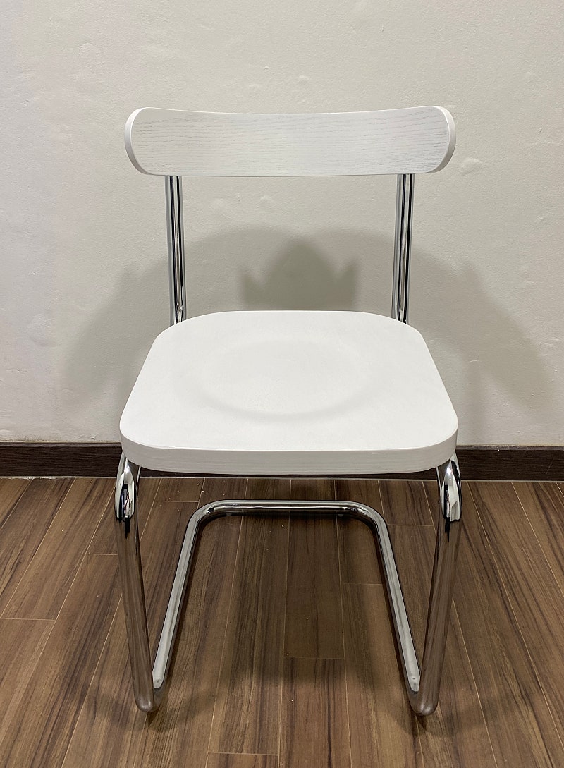 원목+스테인레스 의자