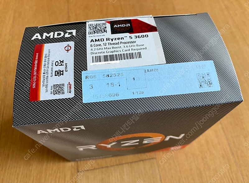 AMD 라이젠 3600 팝니다.