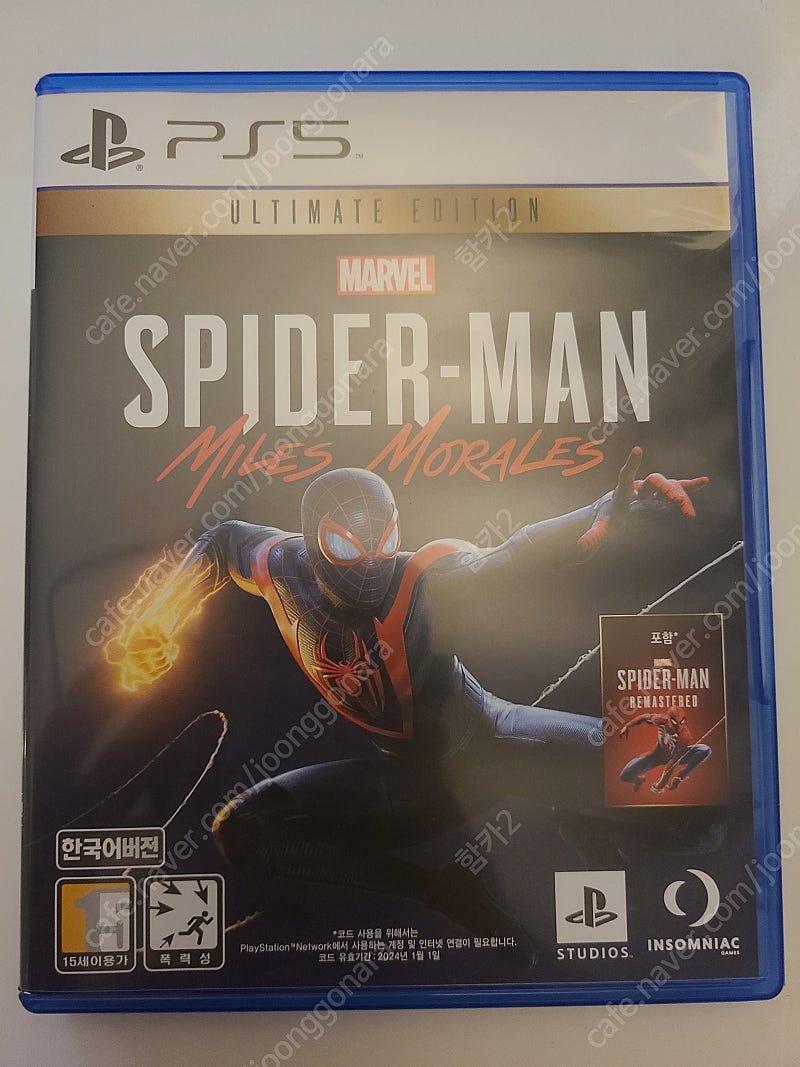 PS5 스파이더맨 마일즈 모랄레스 팝니다. (CD사용 X)