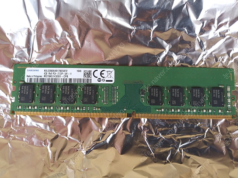 삼성전자 DDR4 4G 2133P 데스크탑 단면1개 (RAM,램)데스크탑용 메모리