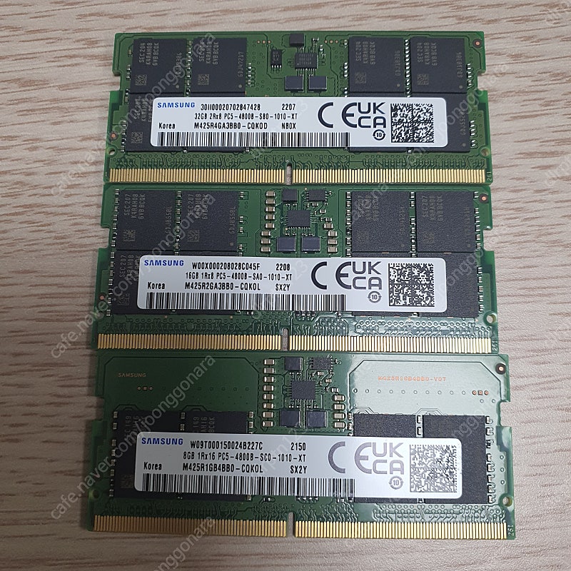 노트북 메모리 DDR5 8g 16g 32g 판매합니다