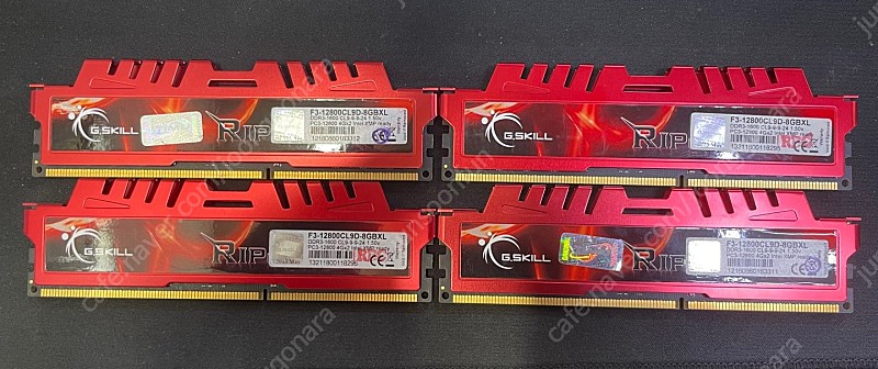 G.SKILL RAM 램 DDR3 4GBx4 16GB 판매합니다