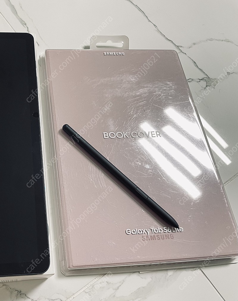 <<갤럭시 탭 S6 Lite 북커버 핑크 개봉 미사용 판매!!>>