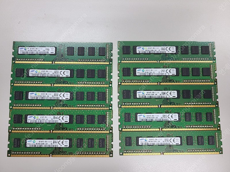 삼성 ddr3 12800u 4g 두개 택포 2만원