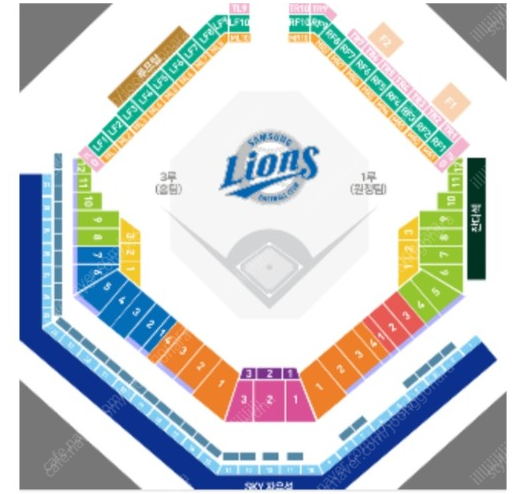 6월 4일 삼성 라이온즈 vs 두산 베어스 블루존 2연석 45,000원에 구합니다!!