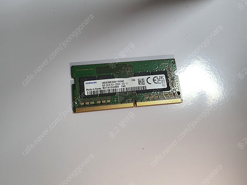 8GB ram pc4-3200 2개