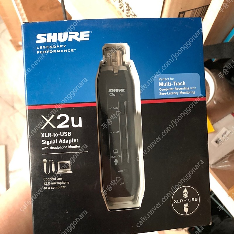 슈어 x2u 오디오 인터페이스 싱글 어댑터 (Shure X2U XLR-to-USB Signal Adapter)