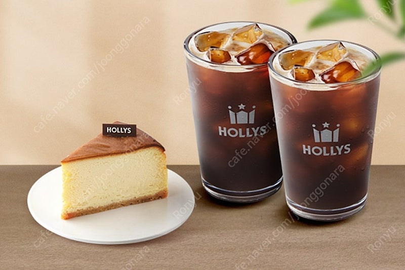 할리스 커피 카페 아메리카노 2+뉴욕치즈케이크 판매합니다